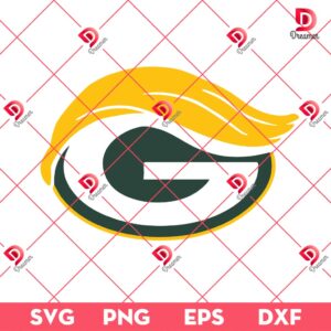 Bundle Green Bay Packers PNG Design, NFL Packers Football PNG Bundle, Bundle NFL Cartoon Football 68 Trump Green Bay Packers Logo PNG SVG, Donald Trump Make NFL Great Again PNG SVG