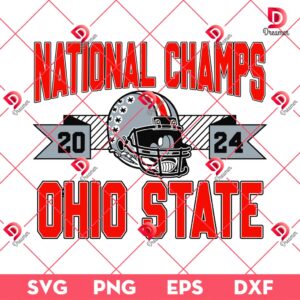 2024 Ohio State Buckeyes Champs Football Helmet SVG PNG, Ohio State Buckeyes Champs 2024 2025 SVG PNG