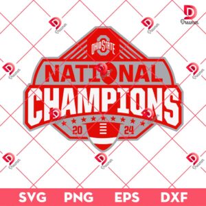 2024 Ohio State Buckeyes Champs Logo SVG PNG, Ohio State Buckeyes Champions 2024 EPS DXF SVG PNG