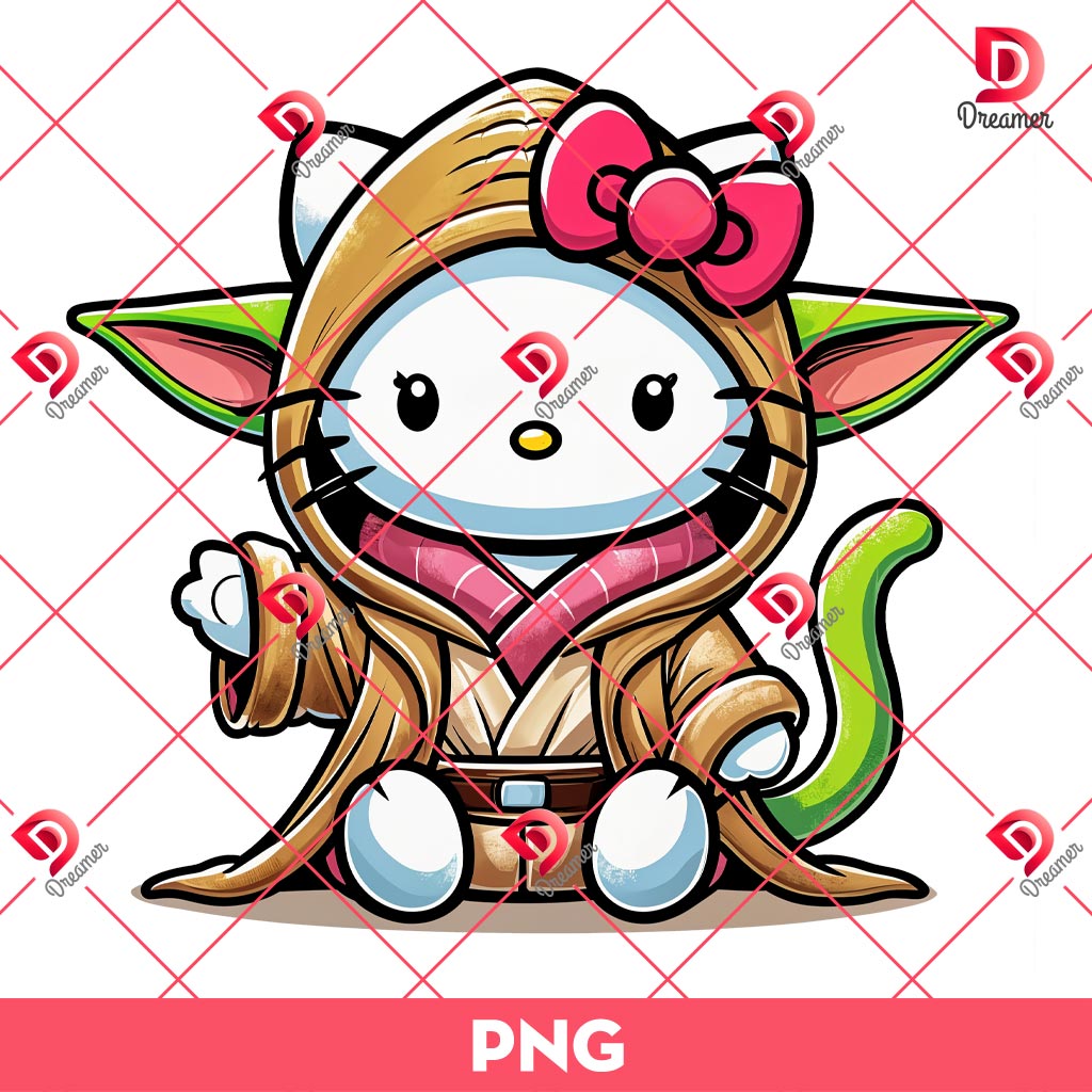 Baby Yoda Hello Kitty PNG, Kitty Wearing Baby Yoda Outfits PNG 1 Baby Yoda Hello Kitty PNG, Kitty Wearing Baby Yoda Outfits PNG
