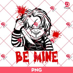 Be Mine Chucky Valentine PNG, Horror Chucky Doll Valentines Day PNG