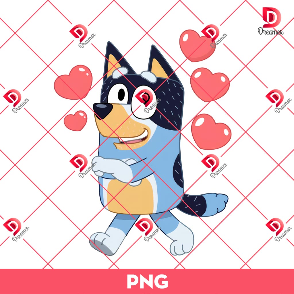Bluey Heart Valentine PNG, Bluey Love PNG, Valentines Day Cartoon Bluey PNG 1 Bluey Heart Valentine PNG, Bluey Love PNG, Valentines Day Cartoon Bluey PNG