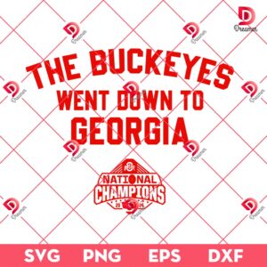 Buckeyes Epic Showdown In Georgia National Champs 2024 SVG PNG
