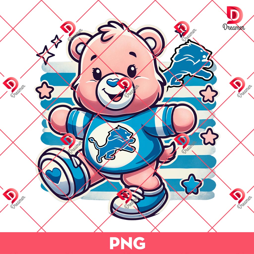 Care Bear Football Detroit Lions PNG, Cartoon Detroit Lions NFL PNG 2 Care Bear Football Detroit Lions PNG, Cartoon Detroit Lions NFL PNG