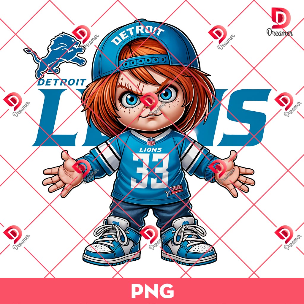 Cute Chucky Detroit Lions Player PNG, Horror Character Lions Football PNG 1 Cute Chucky Detroit Lions Player PNG, Horror Character Lions Football PNG