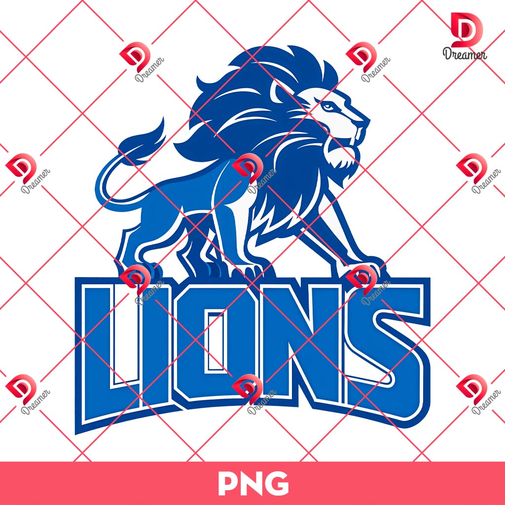 Detroit Football Design PNG 2 Detroit Football Design PNG