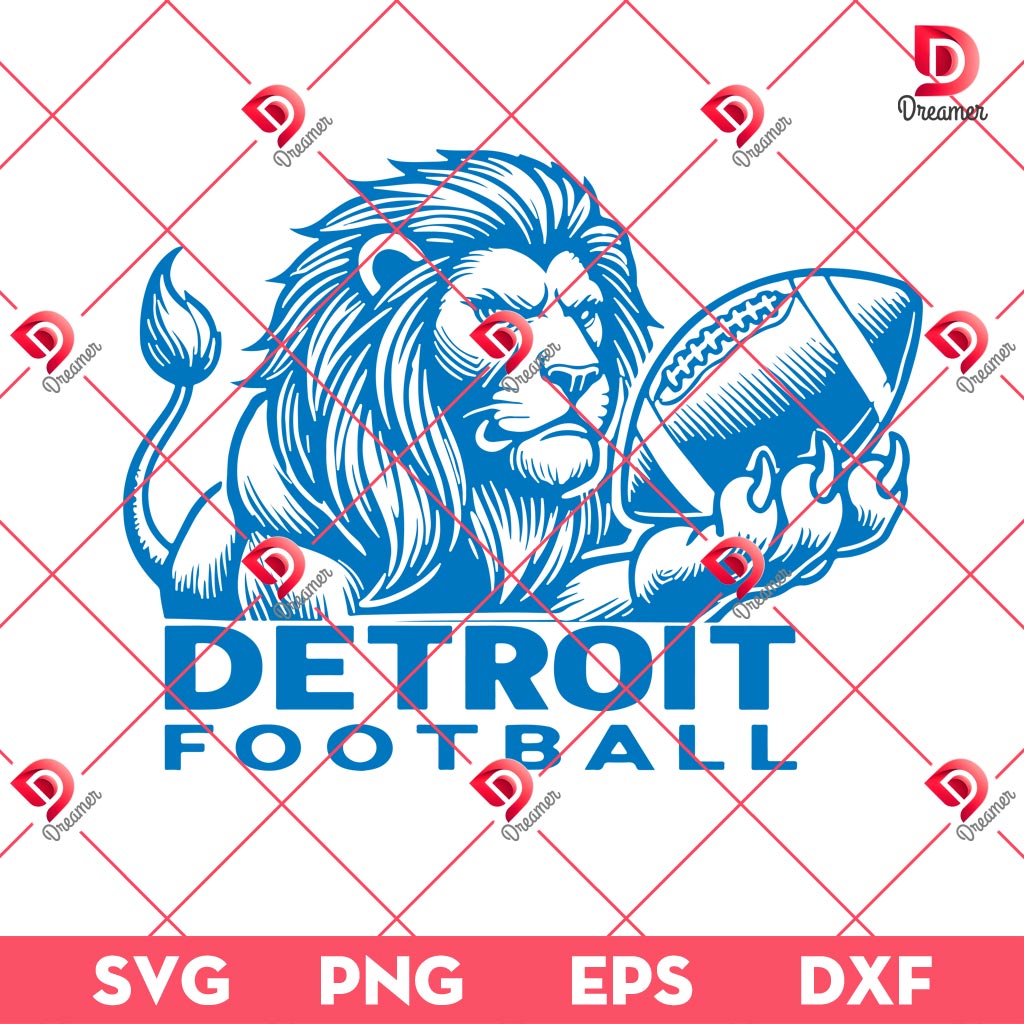 Detroit Football Design SVG PNG, NFL Detroit Lions SVG PNG EPS DXF 2 Detroit Football Design SVG PNG, NFL Detroit Lions SVG PNG EPS DXF