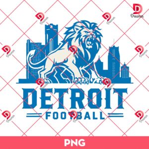 Detroit Football Sports Design PNG
