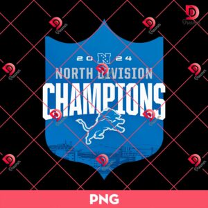 Detroit Lions Back To Back 2024 North Division Champions Png