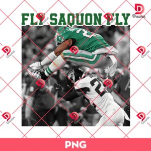 Bundle Philadelphia Eagles PNG Design, NFL Eagles Football Characters PNG Bundle 195 Fly Saquon Barkley Eagles Fly Reverse Hurdle PNG, Philadelphia Eagles Fan PNG