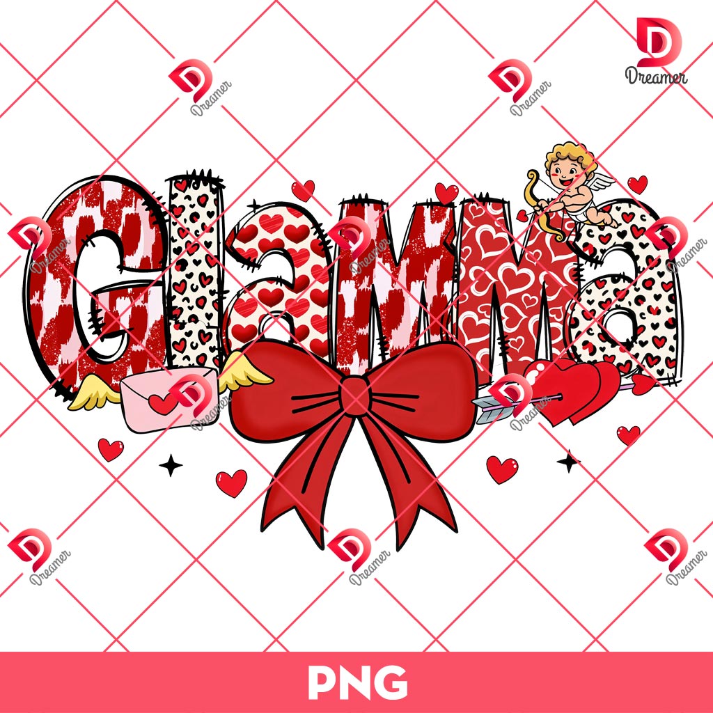 Glamma Valentine Coquette Bow PNG, Family Love PNG 1 Glamma Valentine Coquette Bow PNG, Family Love PNG