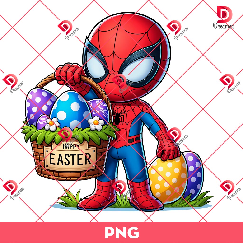 Happy Easter Spidey PNG, Cute Spiderman Easter PNG 1 Happy Easter Spidey PNG, Cute Spiderman Easter PNG
