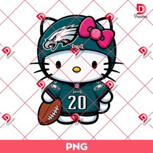 Bundle Philadelphia Eagles PNG Design, NFL Eagles Football Characters PNG Bundle 201 Hello Kitty Philadelphia Eagles Player PNG Bundle, Bundle Kitty NFL Football PNG