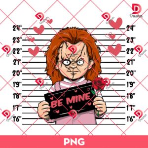 Horror Be Mine Chucky PNG, Horror Killers Valentines Day PNG