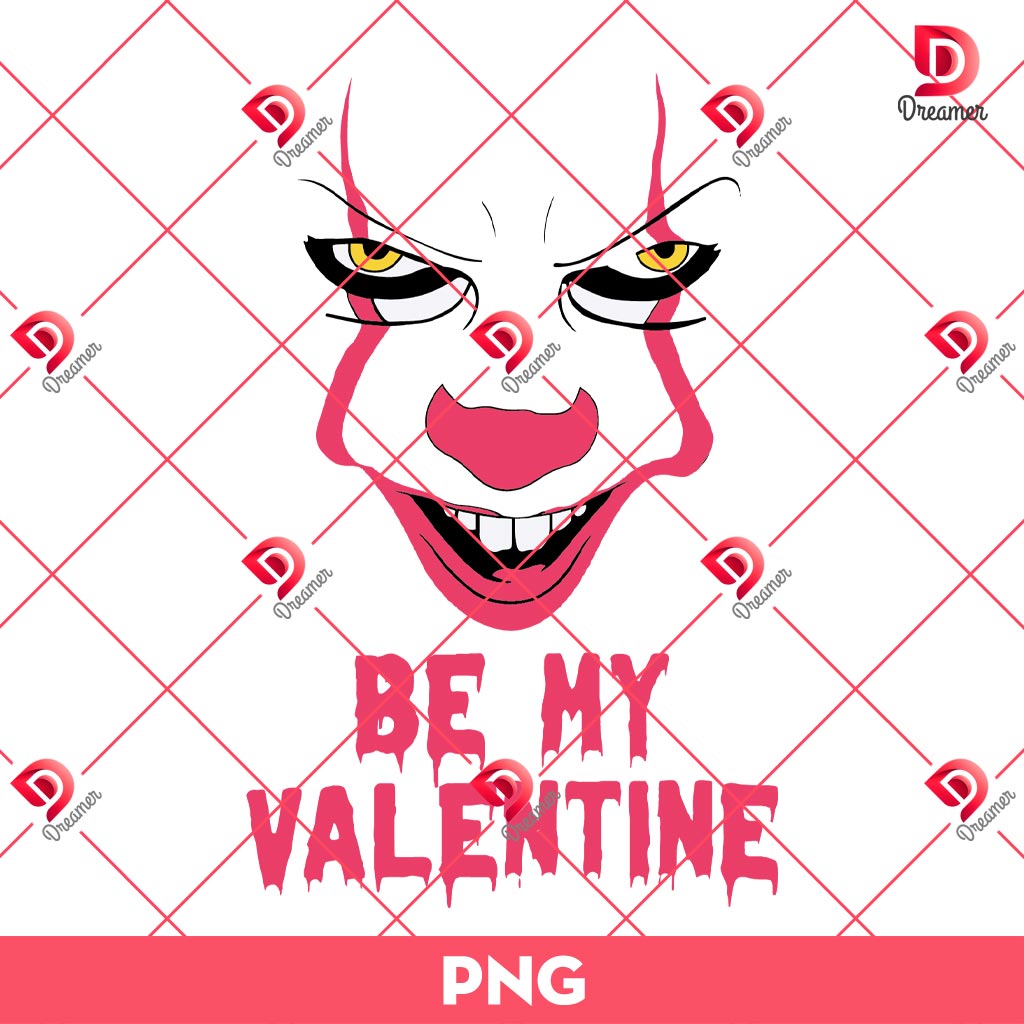 Horror Character Be My Valentine PNG, Pennywise Horror Valentine PNG 1 Horror Character Be My Valentine PNG, Pennywise Horror Valentine PNG