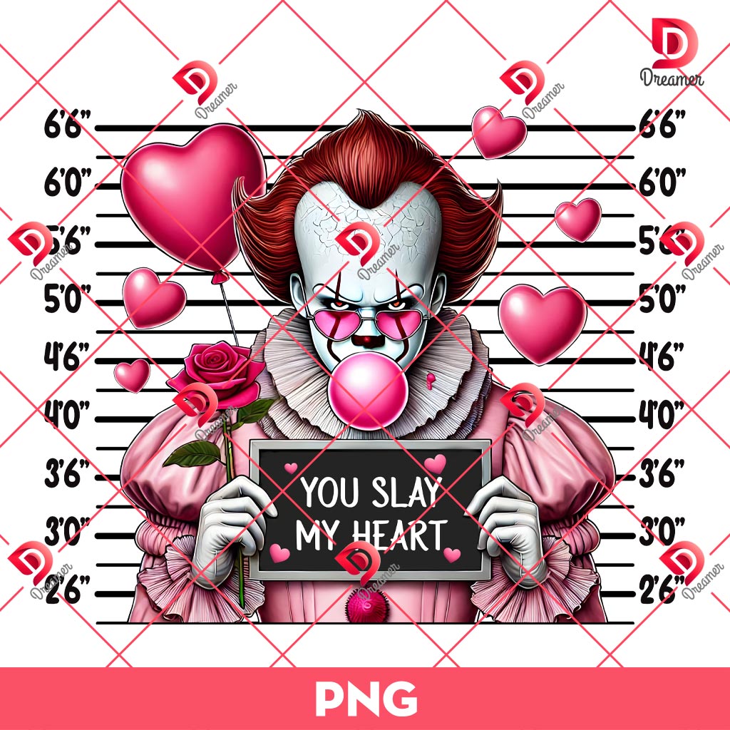 Horror Pennywise Valentines Day PNG, You Slay My Heart PNG, Horror Killer PNG 1 Horror Pennywise Valentines Day PNG, You Slay My Heart PNG, Horror Killer PNG