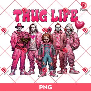 Horror Thug Life Valentine PNG, Happy Valentines Horror Killers PNG