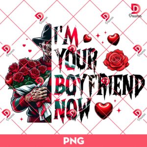 Im Your Boy Friend Now PNG, Horror Freddy Krueger Valentine PNG