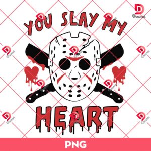 Jason Killer You Slay My Heart PNG, Horror Valentine PNG