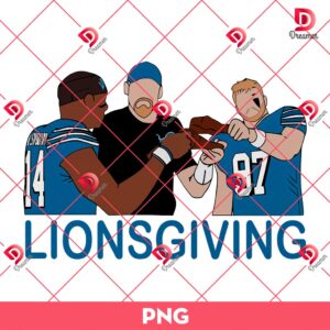 Lionsgiving PNG, Lionsgiving Amon Ra St Brown Aidan Hutchinson Spotlight PNG