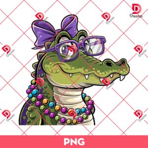 Mardi Gras Kids PNG, Gator Mardi Gras PNG