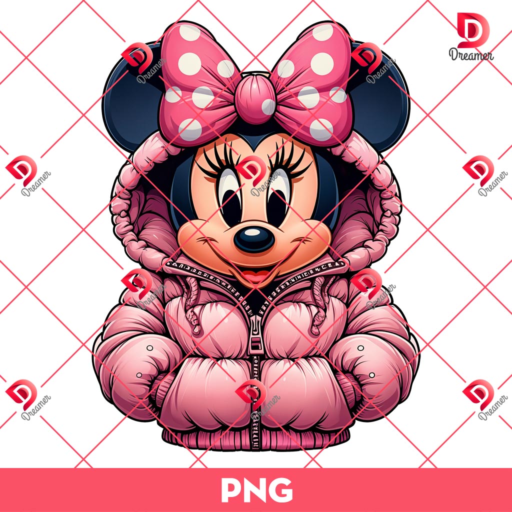 Minnie Mouse Wearing Puffer Jacket PNG, Winter Disney Minnie PNG 2 Minnie Mouse Wearing Puffer Jacket PNG, Winter Disney Minnie PNG