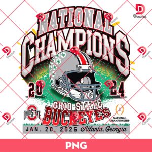 Ohio State Buckeyes 2024 Champs Helmet PNG