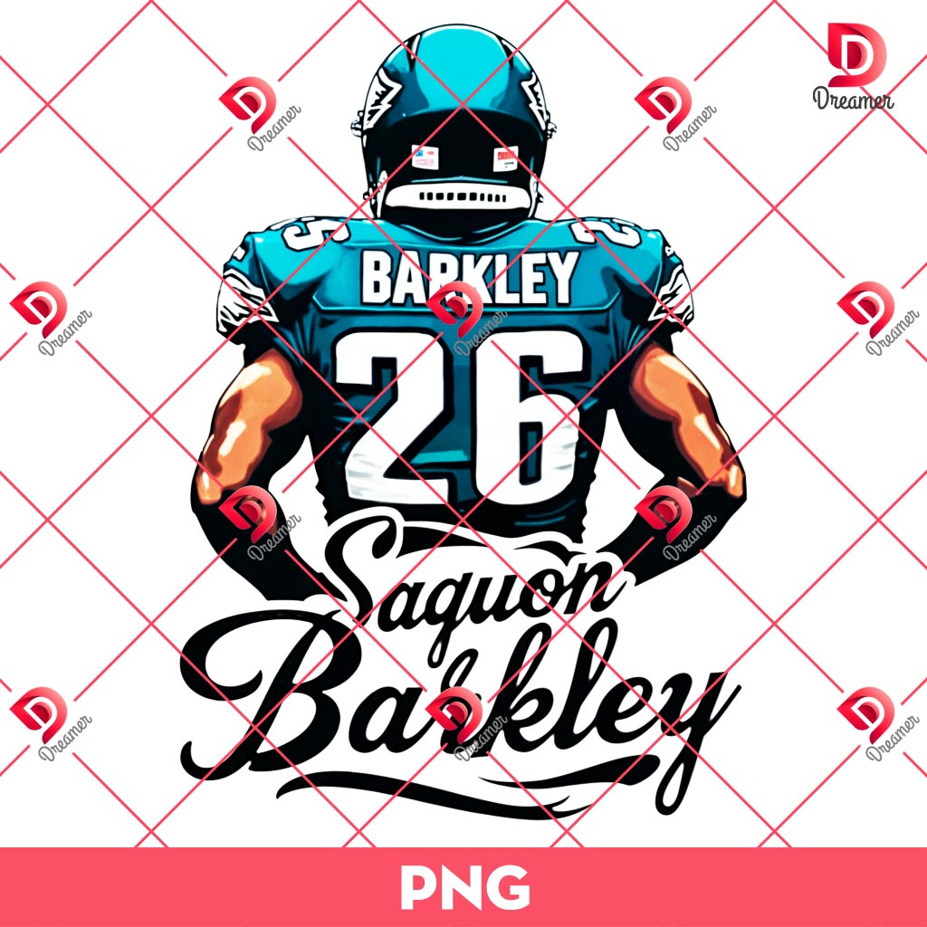 Bundle Philadelphia Eagles PNG Design, NFL Eagles Football Characters PNG Bundle 78 Saquon Barkley Philadelphia Eagles PNG, NFL Football Eagles PNG