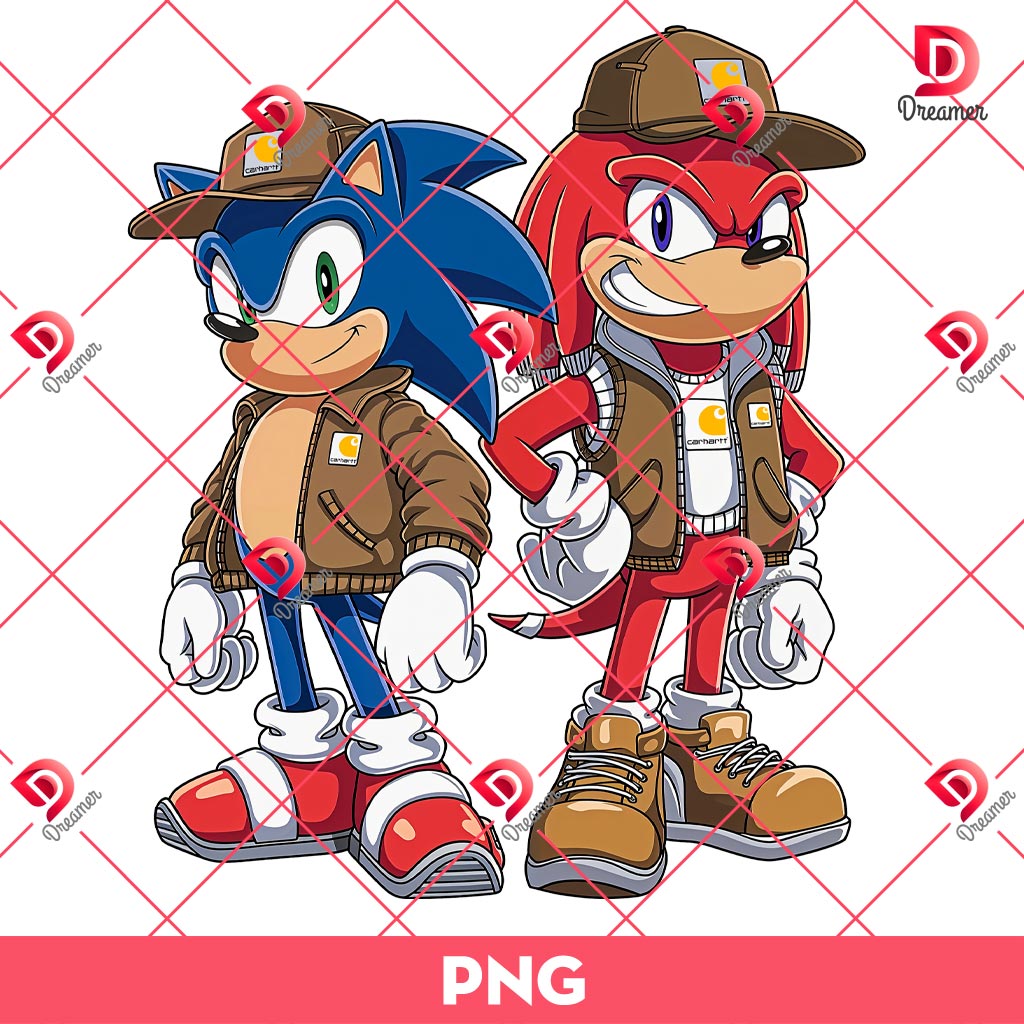 Sonic And Knuckles Wearing Carhartt Fashion PNG, Cartoon Sonic Carhartt PNG 1 Sonic And Knuckles Wearing Carhartt Fashion PNG, Cartoon Sonic Carhartt PNG