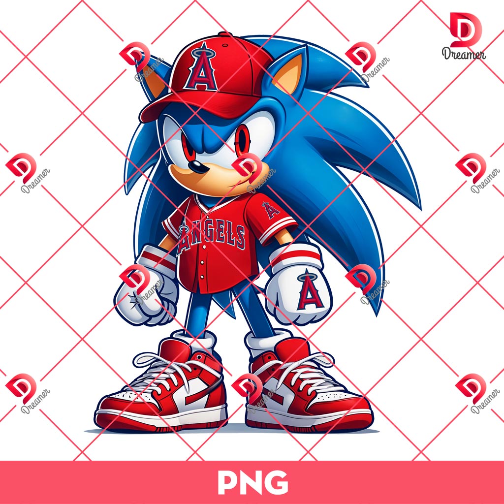 Sonic Los Angeles Angels PNG, Sonic MLB Baseball Angels PNG 1 Sonic Los Angeles Angels PNG, Sonic MLB Baseball Angels PNG