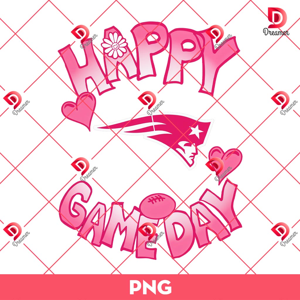 Valentines Day New England Patriots Happy Gameday PNG 1 Valentines Day New England Patriots Happy Gameday PNG