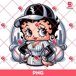 Betty Boop Chicago White Sox Baseball PNG, MLB Sport White Sox Betty Boop PNG