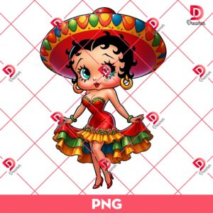 Betty Boop Cinco De Mayo PNG, Betty Boop Mexican PNG