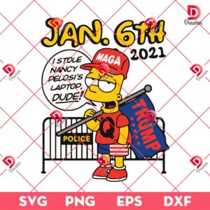 Bootleg Bart Jan 6th 2021 SVG PNG, Bart Simpson Cartoon SVG PNG