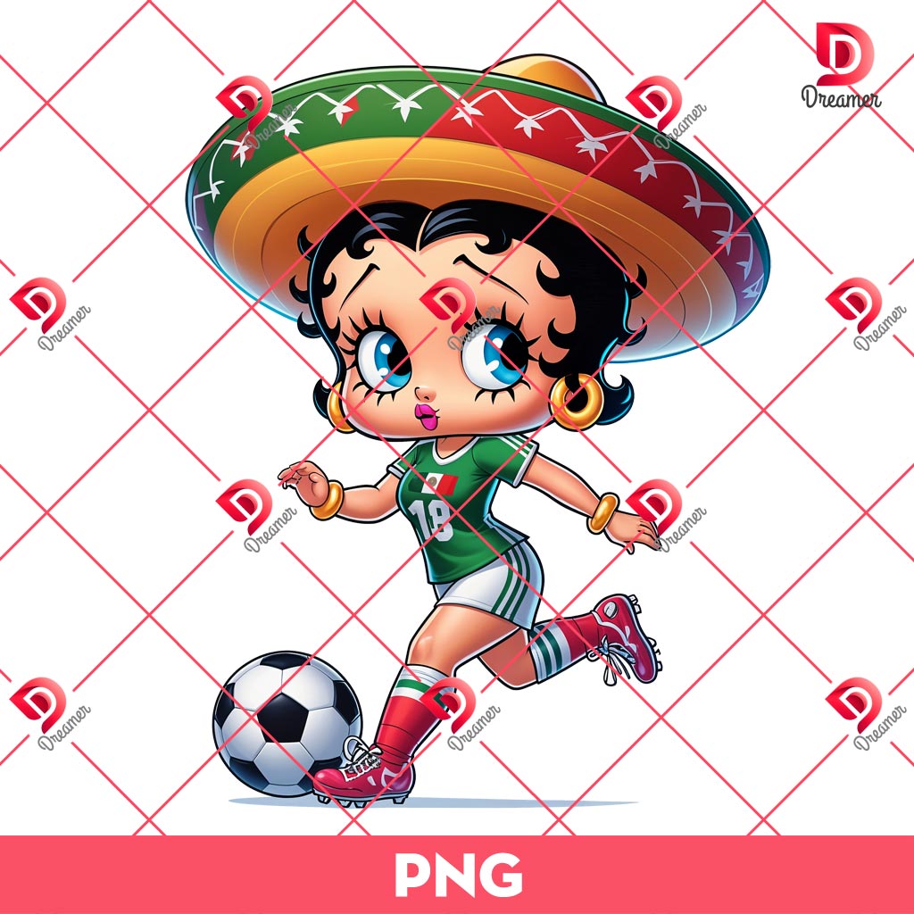 Bundle Betty Boop Mexico Soccer PNG, Betty Boop Wearing Mexican Soccer Player Outfit PNG 5 Bundle Betty Boop Mexico Soccer PNG, Betty Boop Wearing Mexican Soccer Player Outfit PNG