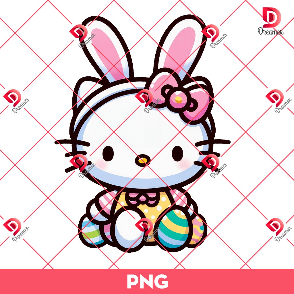 Bundle Hello Kitty Easter PNG, Bunny Easter Hello Kitty PNG Bundle 4 Bundle Hello Kitty Easter PNG, Bunny Easter Hello Kitty PNG Bundle