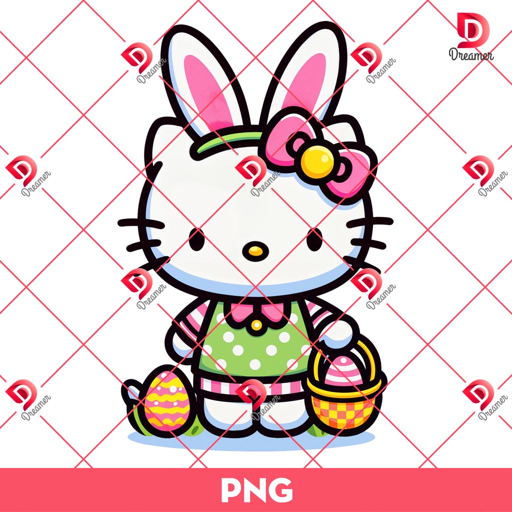 Bundle Hello Kitty Easter PNG, Bunny Easter Hello Kitty PNG Bundle 5 Bundle Hello Kitty Easter PNG, Bunny Easter Hello Kitty PNG Bundle