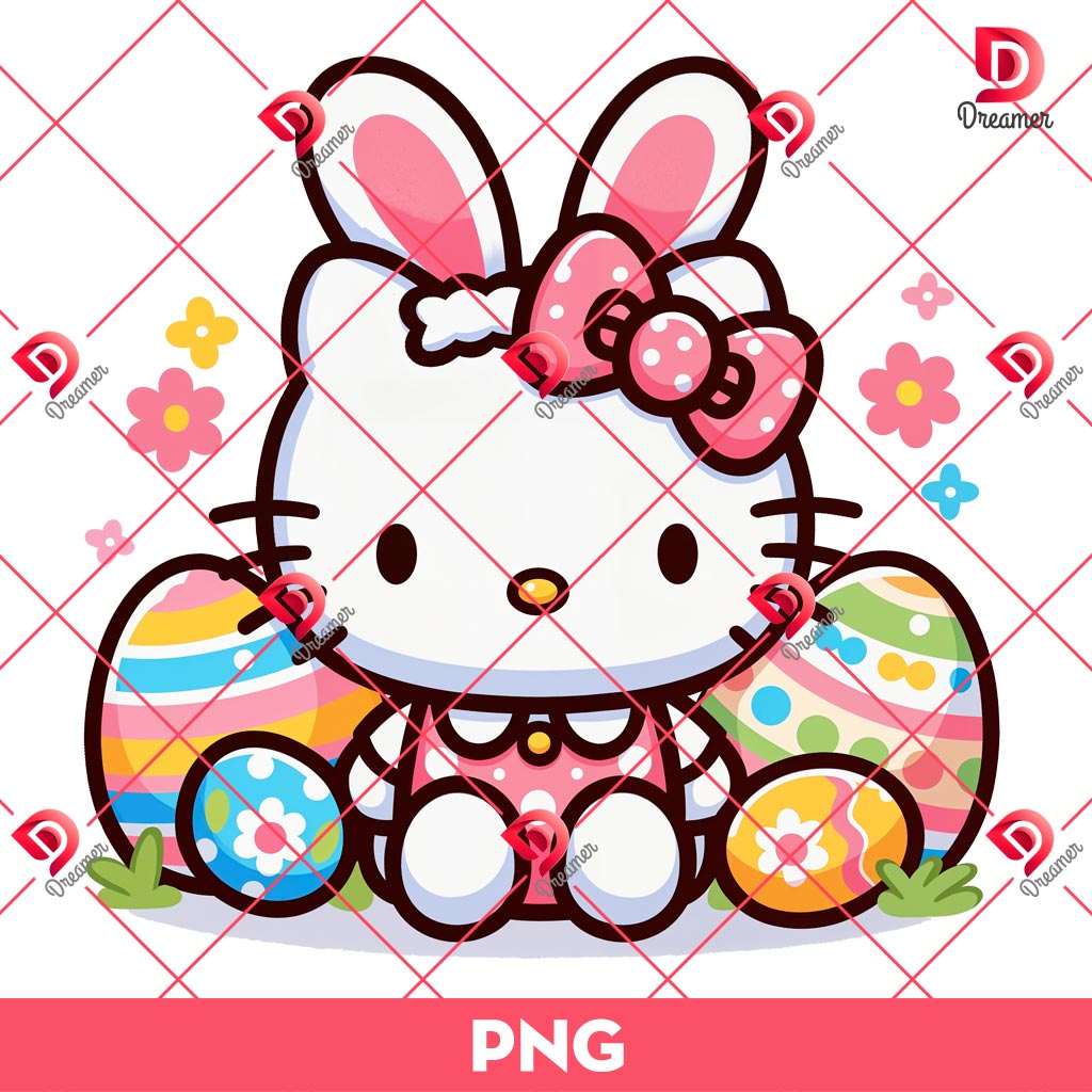 Bundle Hello Kitty Easter PNG, Bunny Easter Hello Kitty PNG Bundle 8 Bundle Hello Kitty Easter PNG Bunny Easter Hello Kitty PNG Bundle 7