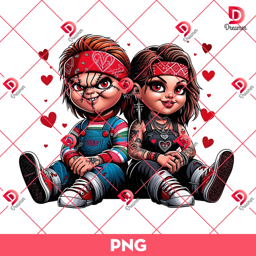 Chicano Chucky And Tiffany Valentine PNG, Mexicana Couple Horror Chucky Valentines Day PNG 1 Chicano Chucky And Tiffany Valentine PNG, Mexicana Couple Horror Chucky Valentines Day PNG