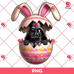 Darth Vader Bunny Easter Eggs PNG, Star Wars Easter PNG