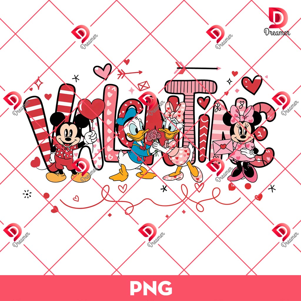 Disney Friends Valentine's Day PNG, Happy Valentine Mickey Friends PNG 1 Disney Friends Valentine's Day PNG, Happy Valentine Mickey Friends PNG