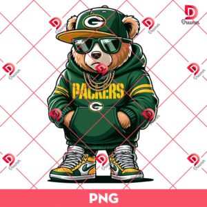 Bundle Green Bay Packers PNG Design, NFL Packers Football PNG Bundle, Bundle NFL Cartoon Football 63 Green Bay Packers Football Teddy Bear PNG, NFL Teddy Bear Cartoon Packers PNG