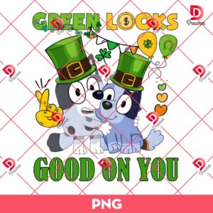 Green Looks Good On You PNG, Muffin St Patrick PNG, St Patricks Day Bluey Cartoon PNG