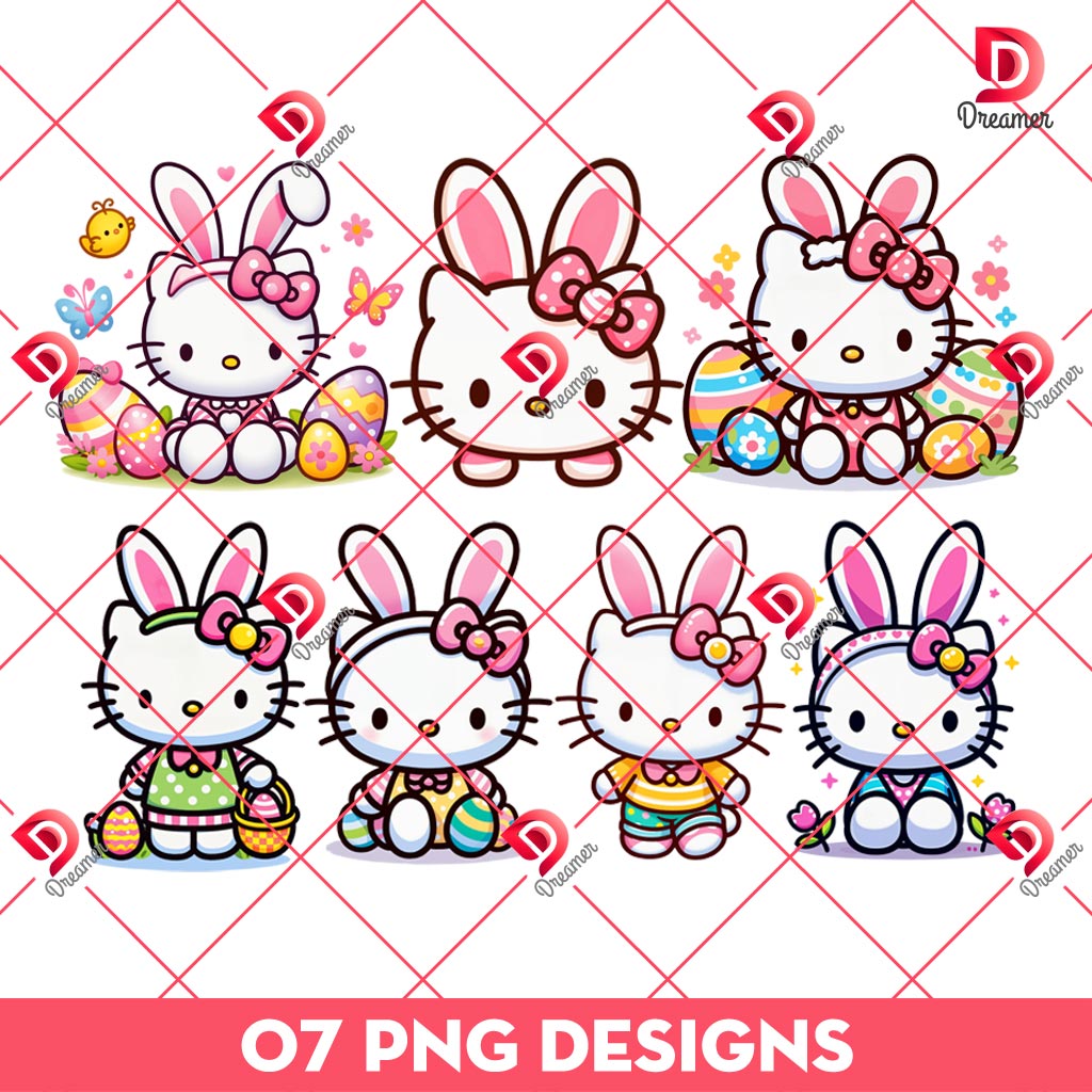 Bundle Hello Kitty Easter PNG, Bunny Easter Hello Kitty PNG Bundle 1 Bundle Hello Kitty Easter PNG, Bunny Easter Hello Kitty PNG Bundle
