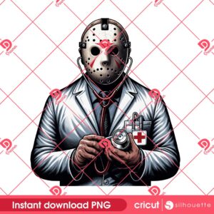Jason Voorhees Doctor PNG, Horror Hospital PNG, Horror Killer Doctor PNG
