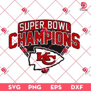 Kansas City Chiefs Super Bowl Champions SVG PNG, KC Chiefs Champs 2025 SVG PNG, Super Bowl Football Champs 2025 SVG PNG