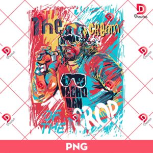 Macho Cream Of Crop Colorful PNG Design, Funny Macho Oh Yeah Retro PNG Design