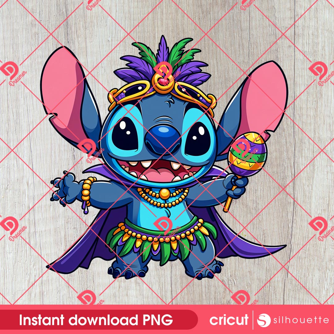 Mardi Gras Stitch PNG, Disney Stitch Mardi Gras Festival PNG 1 Mardi Gras Stitch PNG, Disney Stitch Mardi Gras Festival PNG