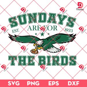 Philadelphia Football SVG PNG, Sundays Are For The Birds SVG PNG, Bird Gang Football PNG SVG EPS DXF Design
