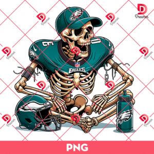 Bundle Philadelphia Eagles PNG Design, NFL Eagles Football Characters PNG Bundle 170 Skeleton Eagles Player Football PNG, Horror Skeleton NFL Philadelphia Eagles PNG